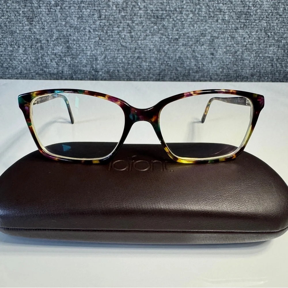 Jean Lafont Pensee 7036 Eyeglass Frames 54mm Multicolor Tortoise France